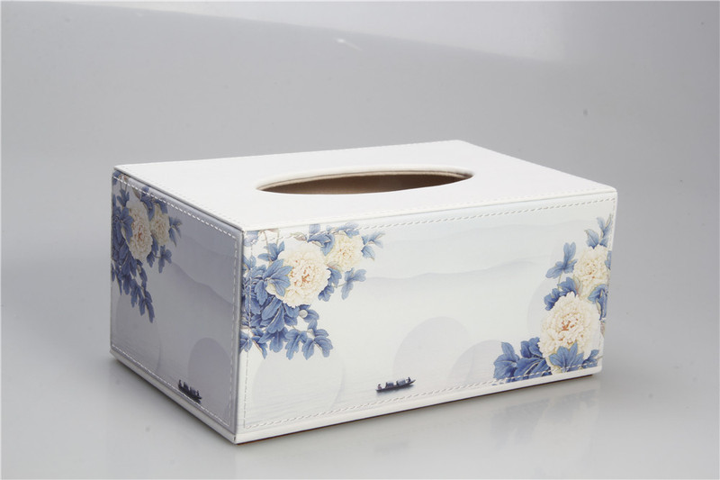 尚多皮具家具飾品首推：牡丹紙巾盒